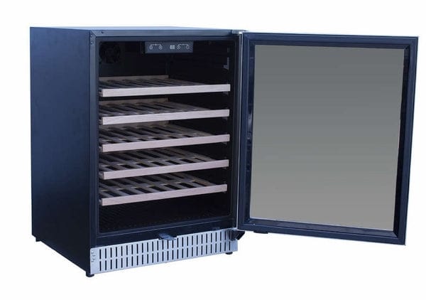 TrueFlame 24" Outdoor Rated Single Zone Wine Cooler TF-RFR-24W outdoor kitchen empire