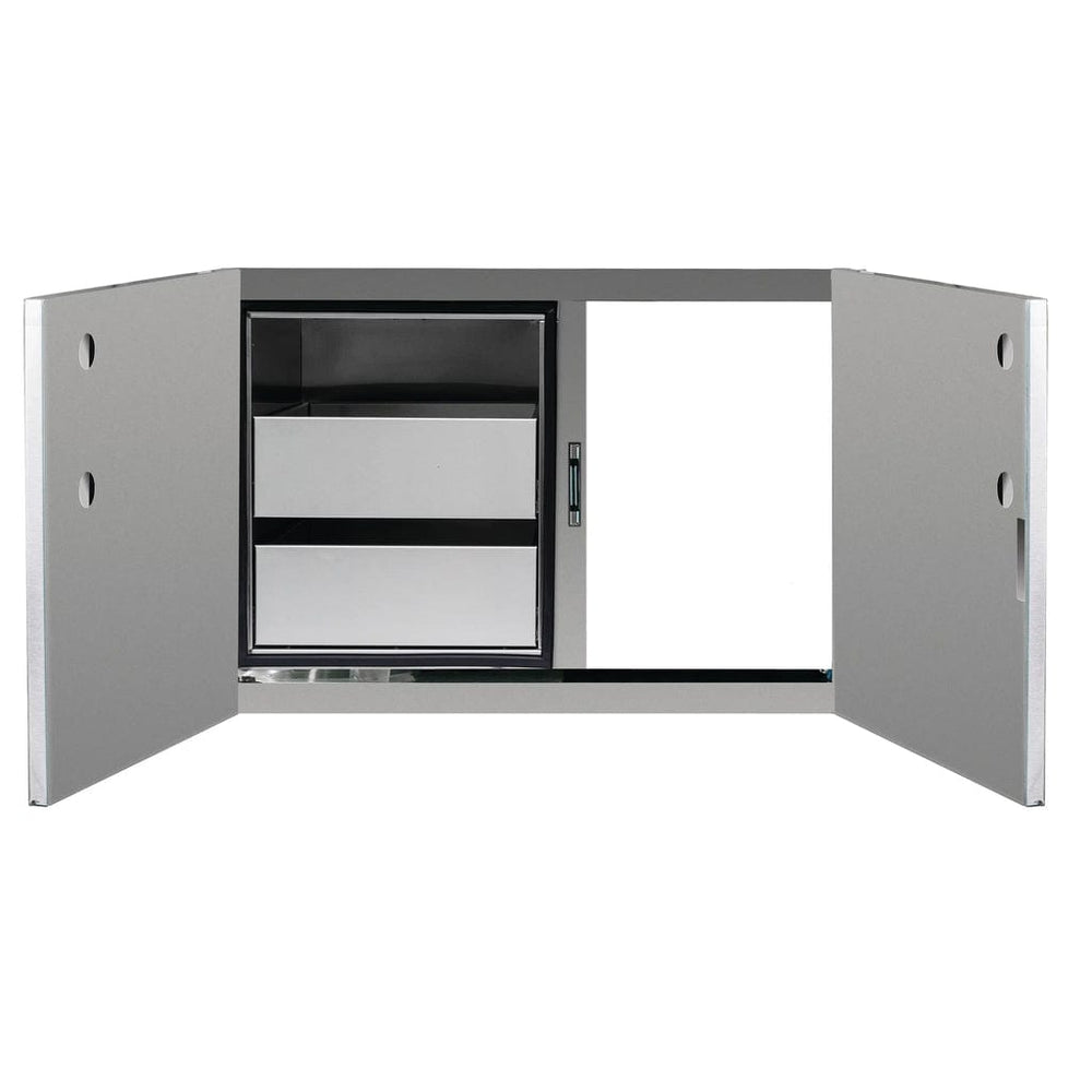 TrueFlame 36" 2-Drawer Dry Storage Pantry & Access Door Combo TF-DP-36AC outdoor kitchen empire