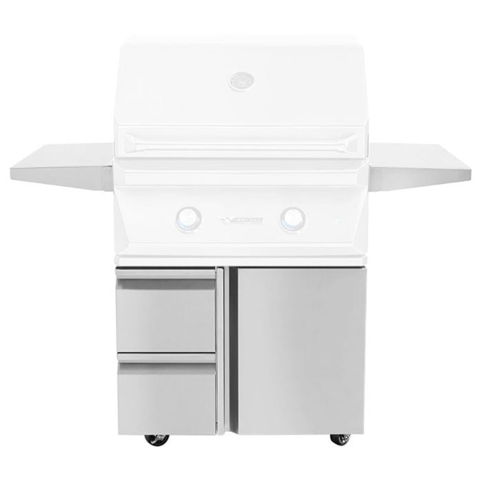 Twin Eagles 30-inch Grill Base with Storage Drawers and Single Door TEGB30SD-B outdoor kitchen empire