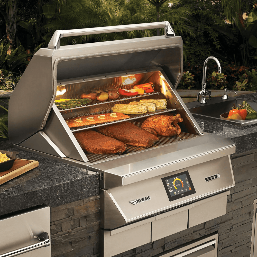 Twin Eagles 36-inch Pellet Grill and Smoker TEPG36G outdoor kitchen empire