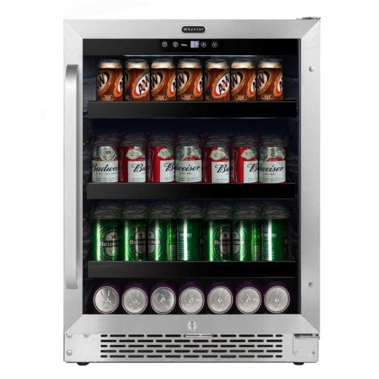 Whynter BBR-148SB 24 inch Built-In 140 Can Undercounter Stainless Steel Beverage Refrigerator outdoor kitchen empire