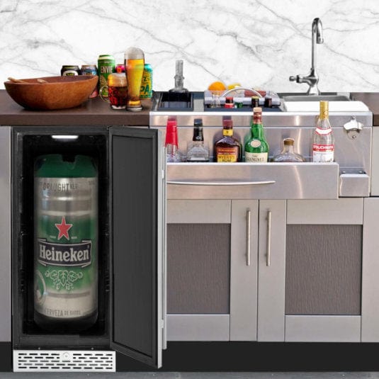 Whynter BEF-286SB 2.9 cu. ft. Beer Keg Froster Beverage Refrigerator outdoor kitchen empire
