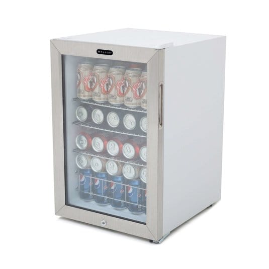 Whynter BR-091WS Beverage Refrigerator With Lock – Stainless Steel 90 Can Capacity outdoor kitchen empire