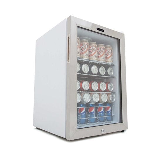 Whynter BR-091WS Beverage Refrigerator With Lock – Stainless Steel 90 Can Capacity outdoor kitchen empire