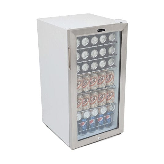 Whynter BR-128WS Beverage Refrigerator With Lock – Stainless Steel 120 Can Capacity outdoor kitchen empire