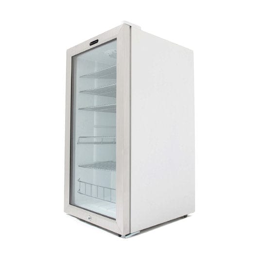 Whynter BR-128WS Beverage Refrigerator With Lock – Stainless Steel 120 Can Capacity outdoor kitchen empire