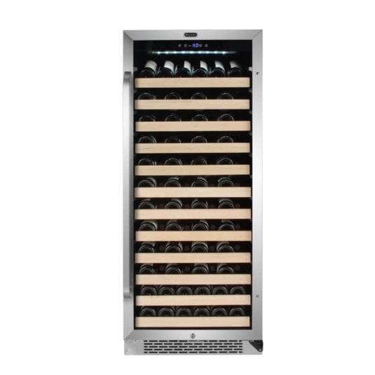 Whynter BWR-1002SD 100 Bottle Built-in Stainless Steel Compressor Wine Refrigerator with Display Rack and LED display outdoor kitchen empire