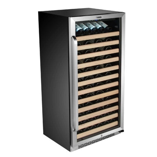 Whynter BWR-1002SD 100 Bottle Built-in Stainless Steel Compressor Wine Refrigerator with Display Rack and LED display outdoor kitchen empire