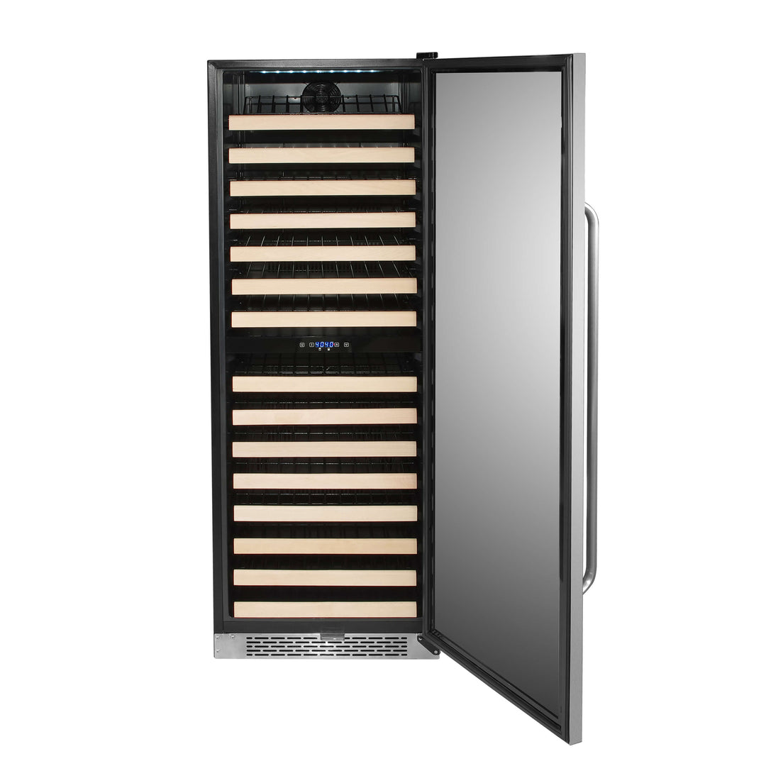 Whynter BWR-1642DZ 164 Bottle Built-in Stainless Steel Dual Zone Compressor Wine Refrigerator outdoor kitchen empire