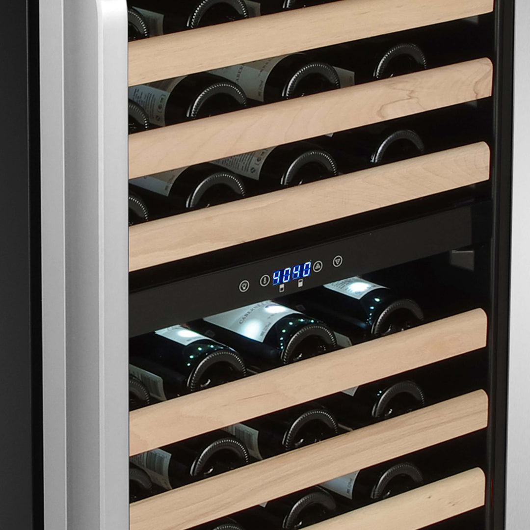 Whynter BWR-1642DZ 164 Bottle Built-in Stainless Steel Dual Zone Compressor Wine Refrigerator outdoor kitchen empire