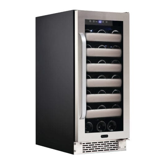 Whynter BWR-331SL Elite 33 Bottle Seamless Stainless Steel Door Single Zone Built-in Wine Refrigerator outdoor kitchen empire