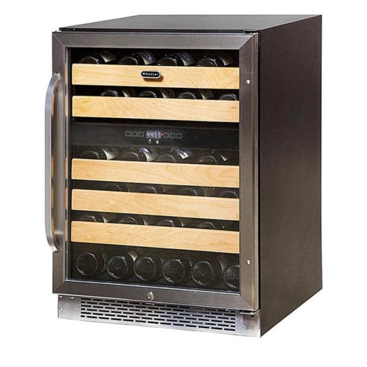Whynter BWR-462DZ 46-Bottle Dual Temperature Zone Built-In Wine Refrigerator outdoor kitchen empire