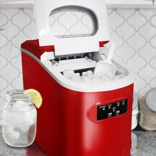 Whynter IMC-270MR Compact Portable Ice Maker 27 lb capacity – Metallic Red outdoor kitchen empire