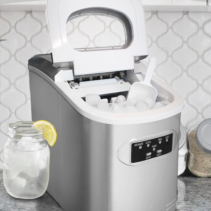 Whynter IMC-270MS Compact Portable Ice Maker 27 lb capacity – Metallic Silver outdoor kitchen empire