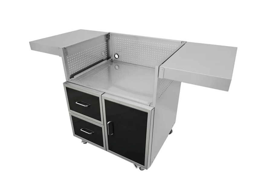 Wildfire 30-Inch Black Stainless Steel Grill Cart WF-CART30-CGG-BSS outdoor kitchen empire