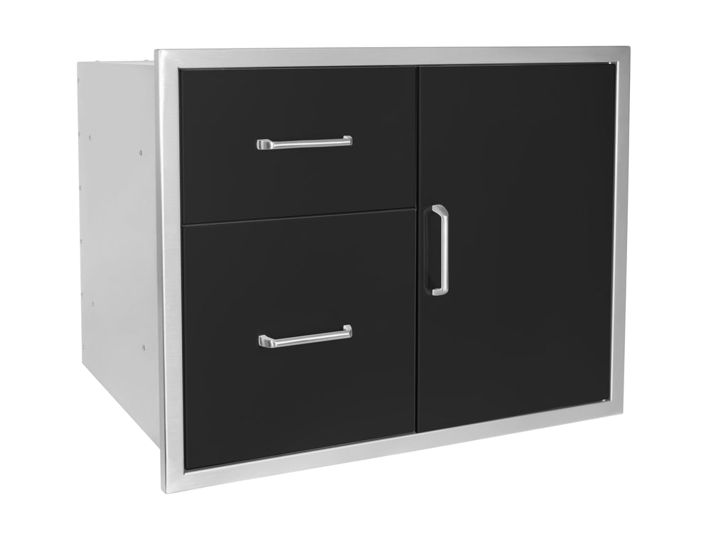 Wildfire Door/Drawer Combo 30” x 24” Black Stainless Steel WF-DDWCOMBO3025-BSS outdoor kitchen empire