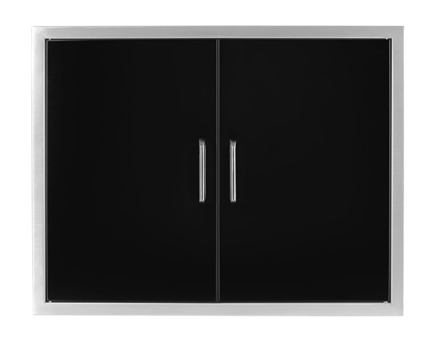 Wildfire Double Door 30” x 24” Black Stainless Steel WF-DD3024-BSS outdoor kitchen empire