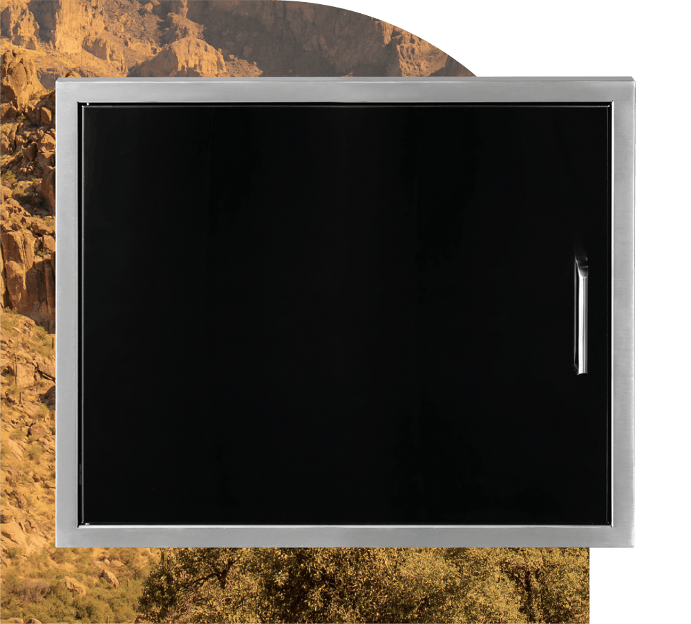 Wildfire Horizontal 27 x 20-inch Single Stainless Steel Door WF-HSD2720 outdoor kitchen empire