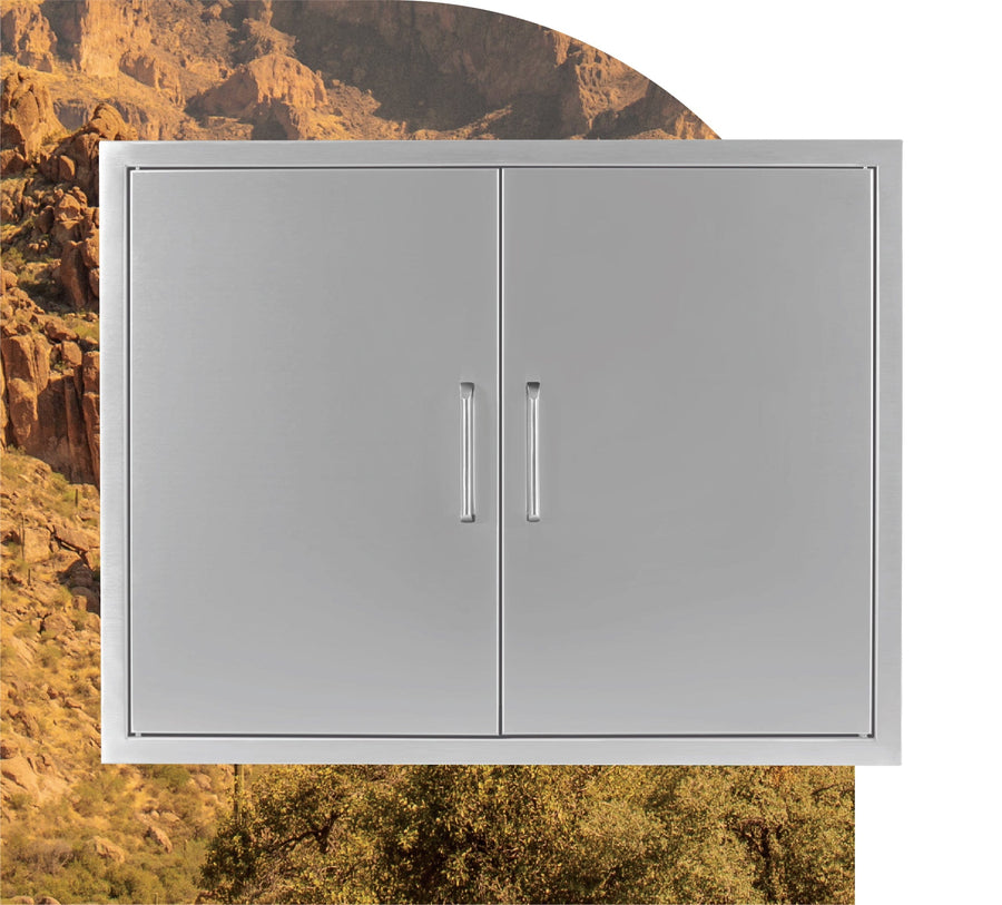 Wildfire Stainless Steel 30 x 24-inch Double Door WF-DDR3024 outdoor kitchen empire