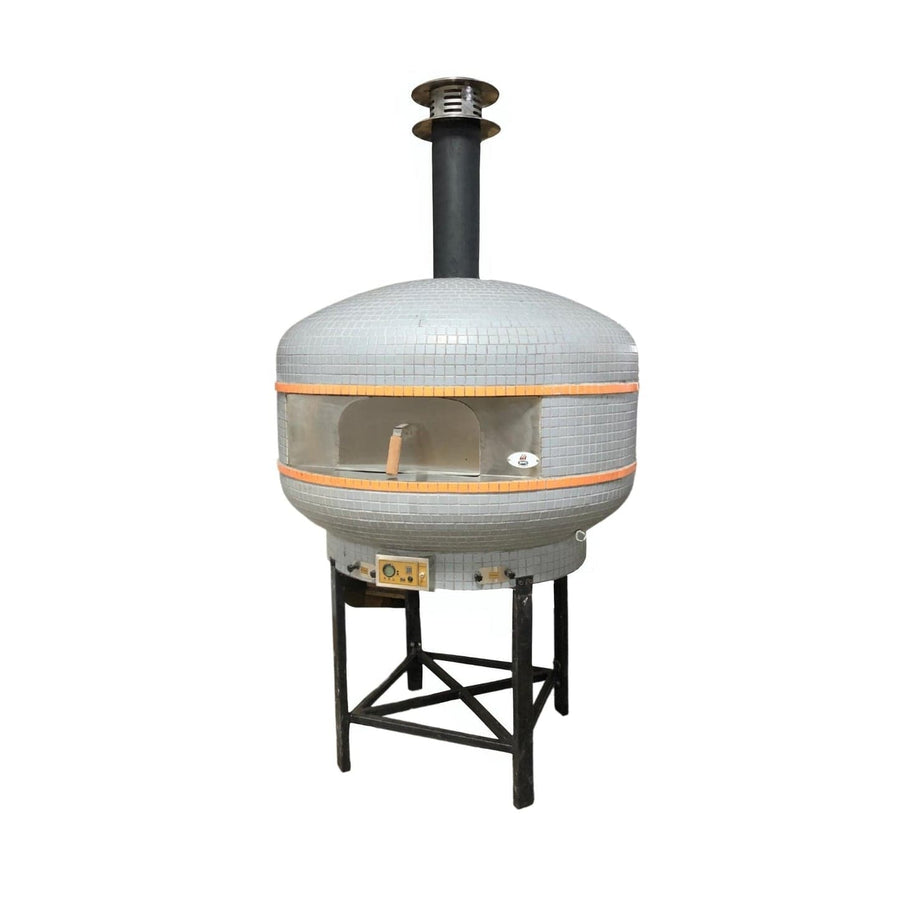 WPPO 48" Professional Lava Digital Controlled Wood Fired Oven with Convection Fan WKPM-D1200 outdoor kitchen empire