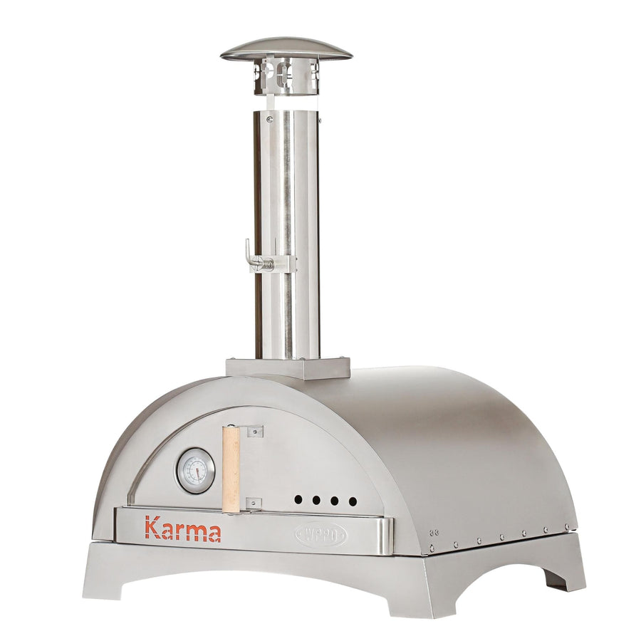 WPPO Karma 25 Wood Fired Pizza Oven with Counter Top Base WKK-01S-304 outdoor kitchen empire
