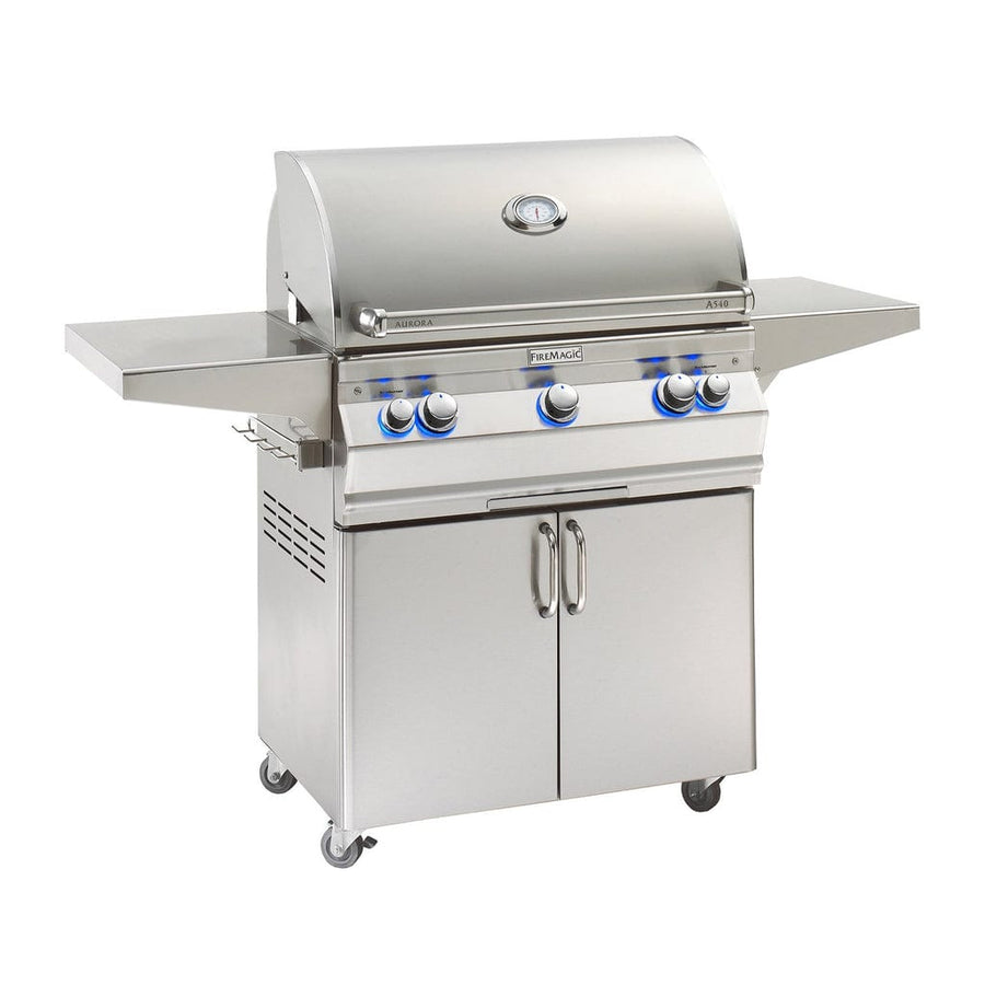 Fire Magic Aurora 30" Portable Gas Grill with Analog Thermometer A540s